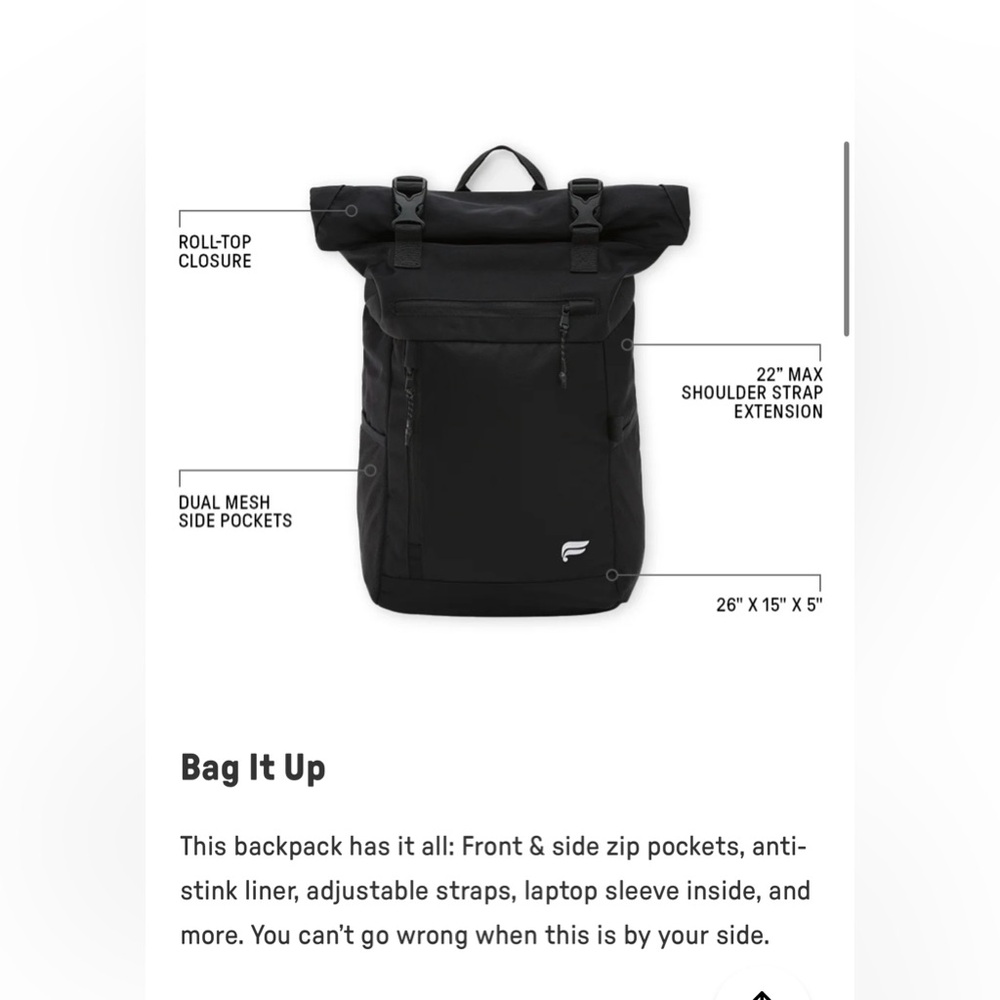 Fabletics - The Only Backpack - New with Tags